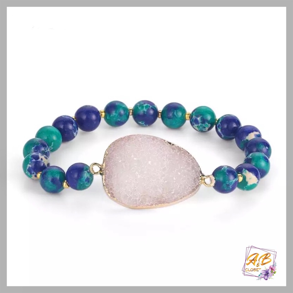 ✨JUST IN✨ Imperial Beads &  Druzy Stone Bracelet